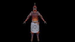 Imperial revamp warrior, sun, fire, substancemedieval, substancepainter, knight