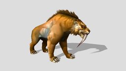 Sabertooth Tiger tiger, boss, sabertooth, sabretooth, monster
