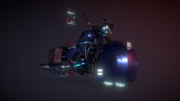 Hoverley bike, future, videogame, motor, motorbike, float, unreal, speed, cyber, cyberpunk, motorcycle, futuregames, neon, manga, floating, harley, conceptdesign, harley-davidson, unity, asset, vehicle, scifi, sci-fi, racing, technology, electric, cyberpunk-vehicle