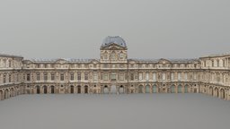 Cour carrée, Louvre Museum france, paris, louvre, landmark, 3dscanning, museum, capturingreality, louvre-museum, photoscan, realitycapture, photogrammetry, 3dscan, building