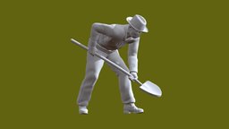 MAN FIGURE garden, scissors, people, miniature, park, worker, diorama, miniatures, figurines, lawn, gardener, workers, man, female, gardeners