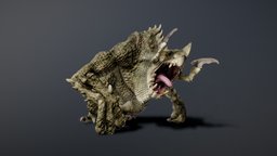 CHARCHAROSAURUS ANIMATIONS shooter, mob, boss, enemy, alien, bossmonster, scifi, creature, monster