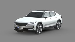 Polestar 2 2023 wheel, modern, power, vehicles, bmw, cars, sedan, luxury, ev, electric-car, low-poly-car, polestar, low-poly, vehicle, lowpoly, futuristic, car, electric, polestar-2, polestar2