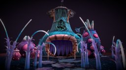 Lejack Galaxy Project tree, world, plant, project, plants, lake, exotic, cabin, fantastic, native, stars, lotus, galaxy, alien, nature, navi, swamp, leomon, indigenous, water-lily, climbing-plant, maya, 3d, photoshop, texture, fantasy, temple