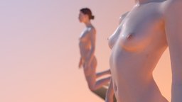 Animation test body, bodyscan, , girl, photogrammetry, scan, female