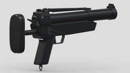Heckler & Koch HK69A1 rifle, grenade, assault, high, soldier, revolver, army, handgun, carbine, generic, semi, long, submachine, defense, equipment, firearm, vr, bullpup, ar, firearms, automatic, machine, battle, pistol, sniper, launcher, personal, semi-automatic, weapon, asset, game, 3d, low, poly, military, shotgun, gun, gear, war, "light", "multiple-barrel"