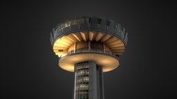 Singapore, Marina Bay, OUE Tower tower, modern, optimization, archvis, photorealistic, asia, landmark, bay, marina, downtown, singapore, shopping-center, asian-architecture, gameasset, structure, building, gameready
