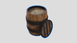 Open Barrel of Grain substancepainter, substance