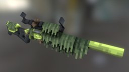 Kitted Lobaev Dvl sniper, sniperrifle, sniper-rifle, sniper_rifle, pixel-art, blockbench, snipers, sniper-rifles, low-poly, voxel, dvl, dvl-10, dvl10