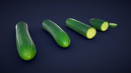 Stylized Cucumber green, plant, food, toon, plants, garden, restaurant, prop, cartoony, realtime, pack, vr, supermarket, farm, kitchen, cooking, cucumber, farming, gardens, vegetable, vegetables, foods, unrealengine, grocery, salad, gardening, slice, vegetable-garden, vrchat, metaverse, stilised, vrready, cucumbers, cucumber-plant, cartoon, asset, download, salads, noai, "uefn", "cucumber3dasset", "cucumba"