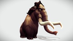 Mammoth elephant, ice, age, caveman, tusks, mammoth, prehistoric, dinosaur