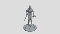 God Anubis Miniature Print ancient, egypt, tabletop, figure, miniature, god, anubis, printable, 3dprint