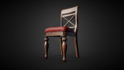 Vintage Chair-3 wooden, vintage, worn, antique, decorative, 4k, old, staffpicks, texturepaint, worn-out, chair-furniture, 4ktextures, best-3d-model, substancepainter, maya, game, lowpoly, chair, gameasset, zbrush, gameready, chair3dmodeling