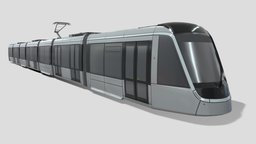 Alstom Citadis XO5 france, paris, modern, train, rail, french, floor, tram, alstom, lowpoly, low, t9, citadis, dualis, x05