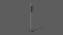 Traffic Lights cars, traffic, road, 3dcoat, emmisive, traffic-light, substancepainter, substance, maya, lowpoly, highpoly, light, gameready