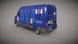 Cash in transit van automobile, transportation, van, money, security, gameprop, collection, theft, service, bank, delivery, cash, transit, secure, unrealengine, heist, physical, securitysystem, vehicle, pbr, gameasset, street, cash-in-transit