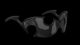 Wrap around sunglasses / cut out fashion, shape, accessories, sunglasses, chrome, accessory, fbx, glasses, cutout, shades, sciencefiction, unrealengine, sporty, science-fiction, headwear, unity, 3d, blender, sci-fi, futuristic, characterdesign, sport, wraparound
