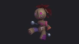 Hearthstone Voodoo Doll warcraft, fanart, study, blizzard, doll, 3dcoat, voodoo, hearthstone, clipstudio, handpainted, blender, stylized