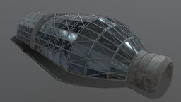 Sci-Fi Bio Zone Hanger maps, mars, obj, 4k, fbx, greenhouse, hanger, blender-3d, sciencefiction, science-fiction, 4ktextures, military-equipment, 4k-textures, asset, game, blender, pbr, blender3d, scifi, military, sci-fi, structure, building