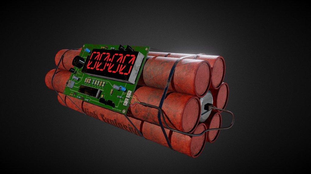 Available on Unity AssetStore(Bomb Essential Pack)  -link removed- - ClockBomb - 3D model by lorenzodom 3d model