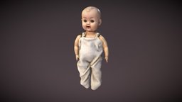 Creepy doll susan baby, puppet, creepy, doll, photogrammetry, horror