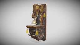 Wall Décor quad, elephant, furniture, india, wall-art, wood
