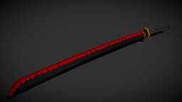 Demon Slayer Themed Samurai sword demon, samurai, mellee, weapon, sword, anime, practice, demonslayersword, demonslayer