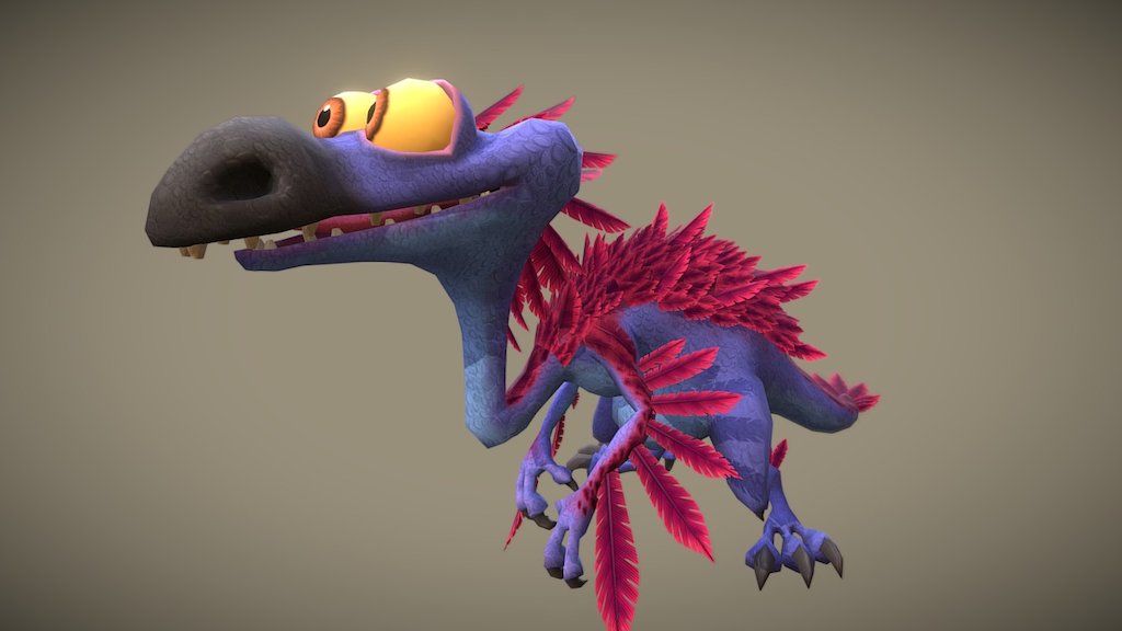 Roger was a character from the latest Ice Age movie. We had to create a baby version of that character. This was a really fun one to model and texture. I created him for the game Ice Age Arctic Blast on IOS and Android.

https://play.google.com/store/apps/details?id=com.zynga.iceagematch3&amp;hl=en

https://www.artstation.com/artist/mattjwood - Baby Roger - 3D model by MattWood 3d model