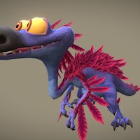 Baby Roger bird, cartoony, roger, iceage, charactermodel, arcticblast, iceagecharacters, babyroger, dinobird, character, gamecharacter, dinosaur