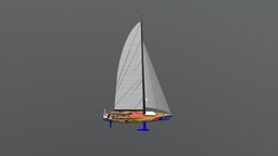 Volvo Ocean Race 60. S/Y Ambersail LTU1000 yacht, life, sail, at, sailing, ocean, volvo, extreme, the, 60, vor, sy, ambersail, ltu1000, farr, vvor, 3d, ship, race, boat