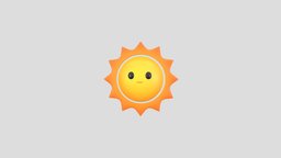 Character223 Sun face, sky, planet, toon, cute, baby, toy, solar, happy, fun, day, summer, sun, head, star, smile, emoji, character, cartoon, design, space