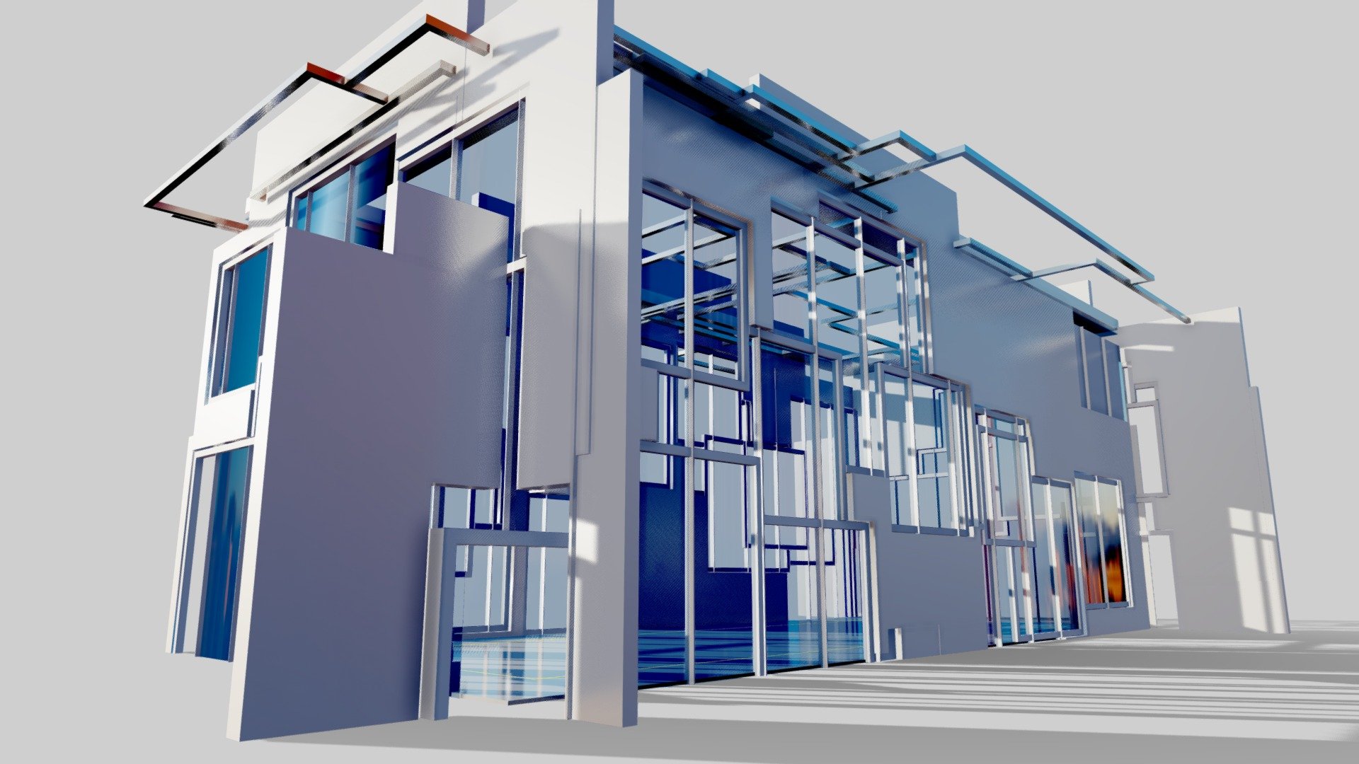 Futuristic Building interior and exterior.
Perfect for realtime applications - VR Building 02 - Buy Royalty Free 3D model by Giimann 3d model