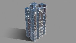 Futurisitc Skyscraper 2006 office, tower, exterior, feature, skyscraper, architecture, sci-fi, futuristic, building