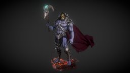 The Dark Lord lightwave, challenge, muscles, enjoy, eighties, contest, skeletor, heman, 1st, 3d-art, marvelousdesigner, cgart, amdradeonpro, character, cartoon, photoshop, substance-painter, zbrush, horror