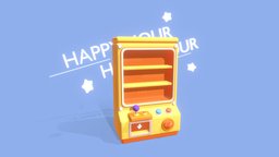 blindbox_machine arcade, toys, 3dart, doll, playstation, machine, highquality, cartoon, blender, gameasset, claw-machine, forkids, blindbox