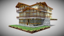Bike Cottage cottage, hotel, mountain, residence, unwrapped, pbr