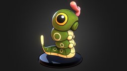 Caterpie pokemon pokemon, caterpie, adorable, cartoon, creature, anime