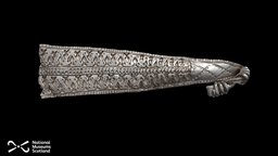 Hacked ribbon arm-ring, Galloway Hoard viking, silver, hack, decorated, ribbon, hoard, armlet, galloway, metashape, agisoft, bracelet, arm-ring