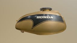 Motorcycle Fuel Tank vintage, motorcycle, fuel, honda, artec3d, artec-eva, fuel-tank, artec-leo, cl350, artec-hd-mode, motorcycle-parts, vintage-motorcycles