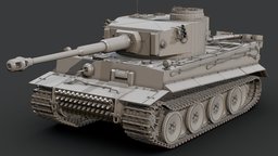 Tiger H1 base, armor, vehicles, tiger, tracks, ww2, basemesh, army, desert, german, panzer, tanks, worldwar, germany, tank, tiger1, panzerkampfwagen, tigertank, tank-destroyer, tiger-131, ww2_tanks, tiger-1, tank-military, germanarmy, tiger-tank, weapon, game, vehicle, gameasset, war
