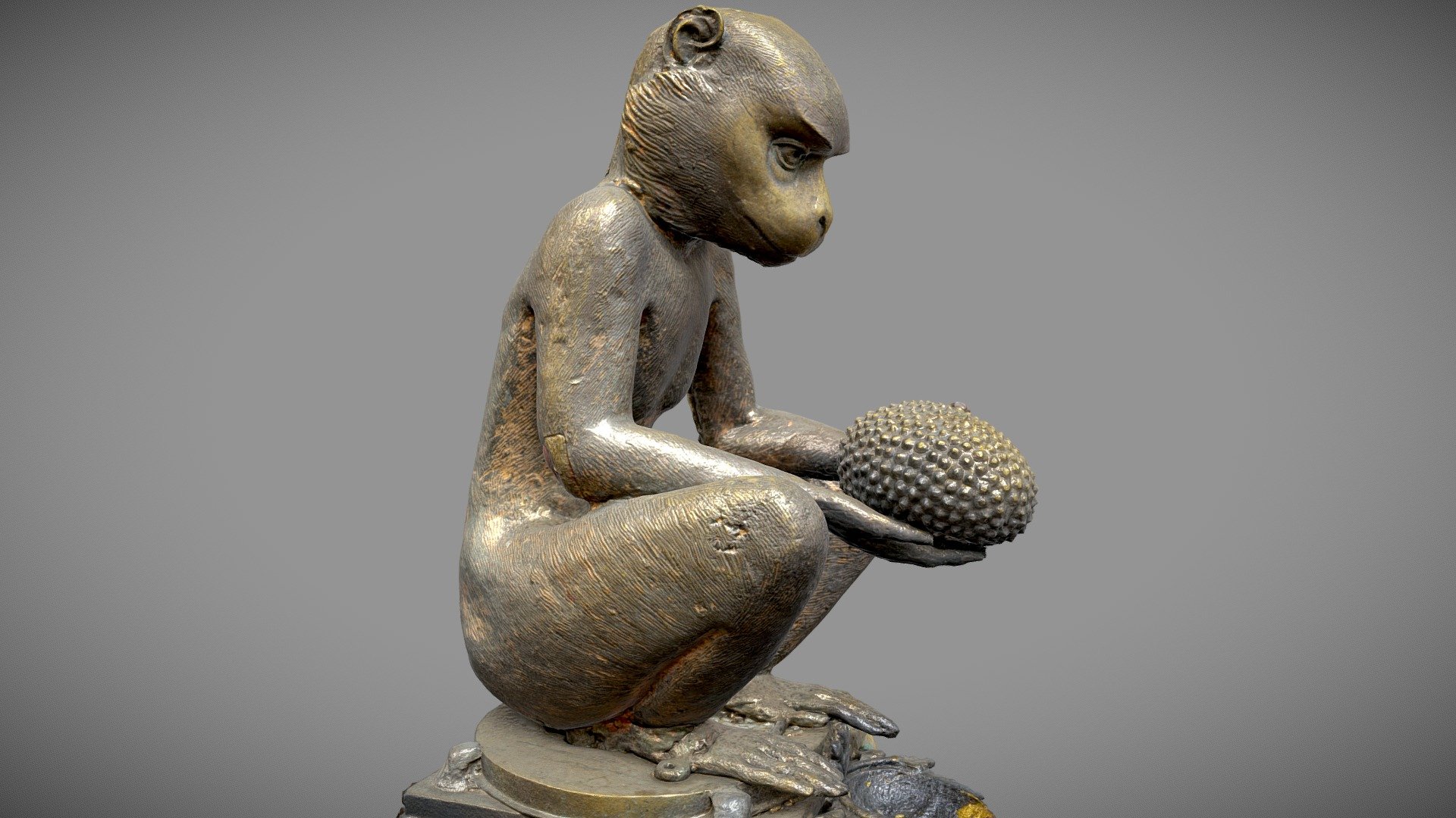 Model created in reality capture and including :


LOD0 is 50k tris and 8k textures diffuse/normal/metalness/roughness
LOD1 is 25k tris and 4k textures diffuse/normal/metalness/roughness
LOD2 is 5k tris and 2k textures diffuse/normal/metalness/roughness

4k render of LOD2 (left) and LOD1 (right) :



 - Golden monkey w/3 LOD - Nepal Heritage - Buy Royalty Free 3D model by 3Dystopia (@Dystopia) 3d model