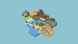 Hexagonia hexagon, ww2, egypt, medieval, island, western, farm, beach, nature, blender-3d, handpaintedtexture, cursed, hexagonal, maya-2016, lowpolymodel, substancepainter, maya, handpainted, 3dsmax, blender, lowpoly, conceptart, low, poly, maya2018, military, pirate, concept, space, handpainted-lowpoly