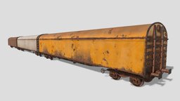 Long Train Cars train, track, flat, transport, carrier, railway, cargo, hopper, car