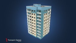 1-464D corner blue-sandy-green ukraine, game-asset, citiesskylines, low-poly-model, dnipropetrovsk, lowpolymodel, dnepr, dnepropetrovsk, dnipro, low-poly-blender, low-poly, lowpoly, gameasset, cities-skylines, 1-464, 1-464d