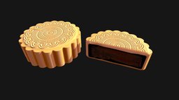 Mooncake food, cake, snacks, mooncake, food3dmodel, midautumn, gameasset, engineready