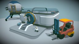 HW3 base, capsule, subnautica, subnautica-fan-model, subnautica-below-zero, lifttruck, pengwing