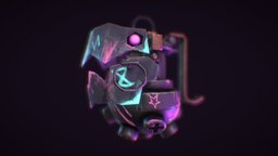 Arcane Jinx´s Grenade film, grenade, lol, leagueoflegends, explosive, jinx, realistic, serial, dynamite, riot, riotgames, arcane, artstation, netflix, character, stylized, sketchfab, jinxs, lolko