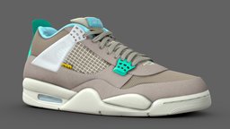 Jordan 4 Union LA Taupe Haze shoe, style, leather, 4, fashion, foot, classic, la, union, nike, four, footwear, sole, running, sneaker, hype, jordan, jumpman, character, air, sport, clothing