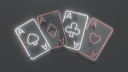 Poker 2 bar, modern, to, lights, led, text, ace, spades, other, club, tube, electronics, sign, casino, decor, neon, cards, advertising, poker, backlight, glass, decoration, street, light, wall, neonflex
