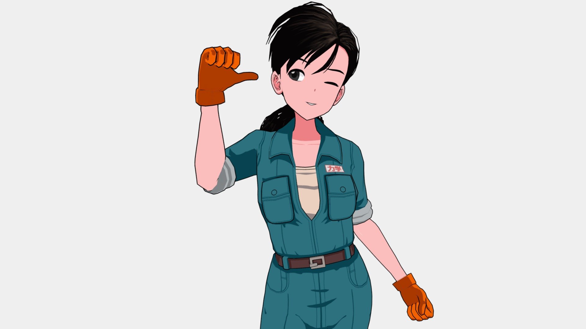 A beautiful mechanic I made for a client's game. Below is a brief description of Honcho:

Honcho immerses players in the story of a young female kei truck mechanic striving to construct a thriving vending machine empire. Take the wheel of your dependable Daizo T kei truck, ensuring its peak performance by upgrading engine components and customizing it to your heart's desire. Navigate a procedurally generated 1980s Japan, installing vending machines to build your empire. Hire drivers to take to the wheel of additional trucks to help expand your reach. Dive into the adventure of “vending machine tycoonism” in Honcho!

Link for Honcho Game

For commissions, Discord: thiagolessa



 - Kieko from Honcho Game (Steam) - 3D model by LessaB3D 3d model